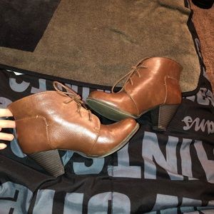 Brown booties